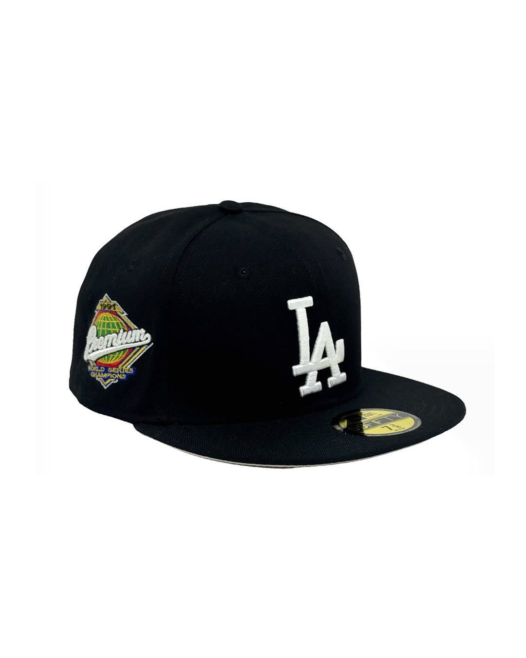 PREMIUM "LA" 59/50 FITTED HAT - BLACK